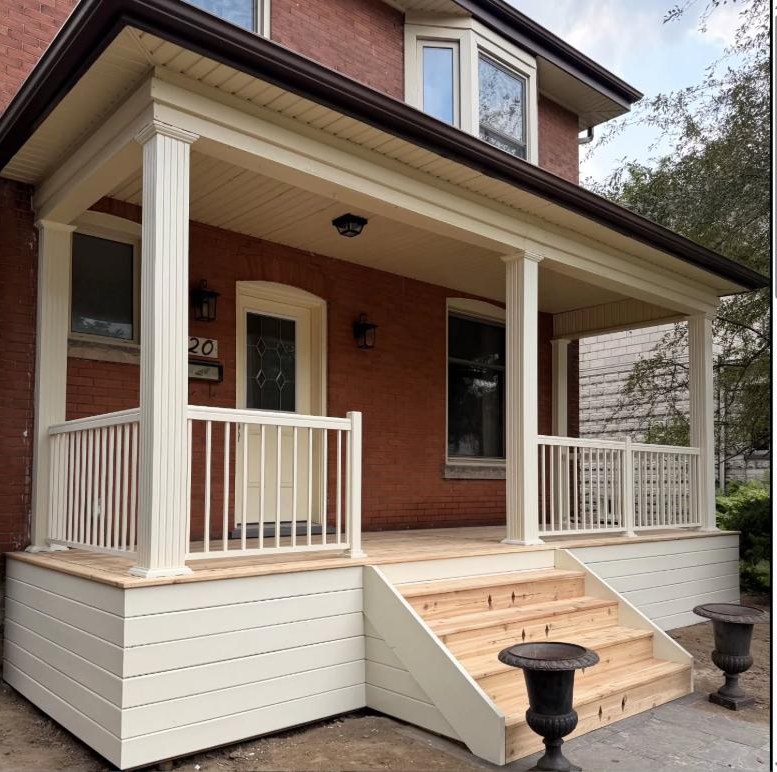 Front Porch - Columns and Railing
